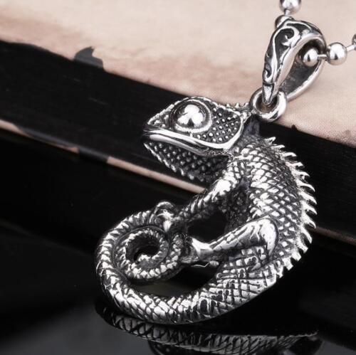 Retro Pendant Punk Vintage Cross Animal Totem Poker Pendant Biker Chain Necklace
