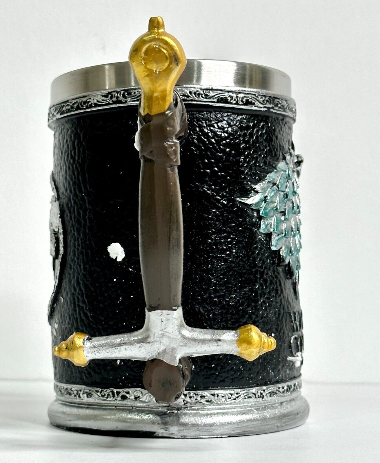 Creative Stainless Steel Mark Water Coffee Tall Cup Ice And Fire Game Cup Bottle