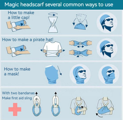 Motorcycle Cycling Biker Face Mask Shield Protective Neck Tube Scarf Headband