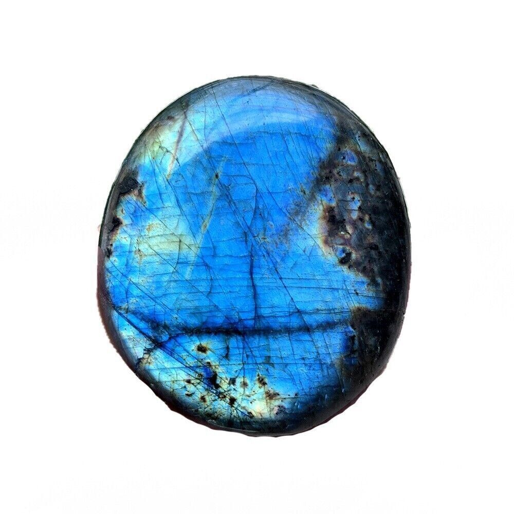 Natural Raw Blue Moonstone Labradorite Yoga Hot Compress Stone Mineral Specimen