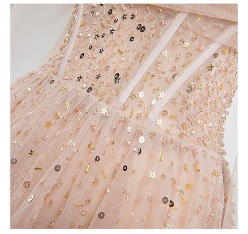 Women Formal Off the shoulder Wedding Dress Cold Shoulder Evening Dress