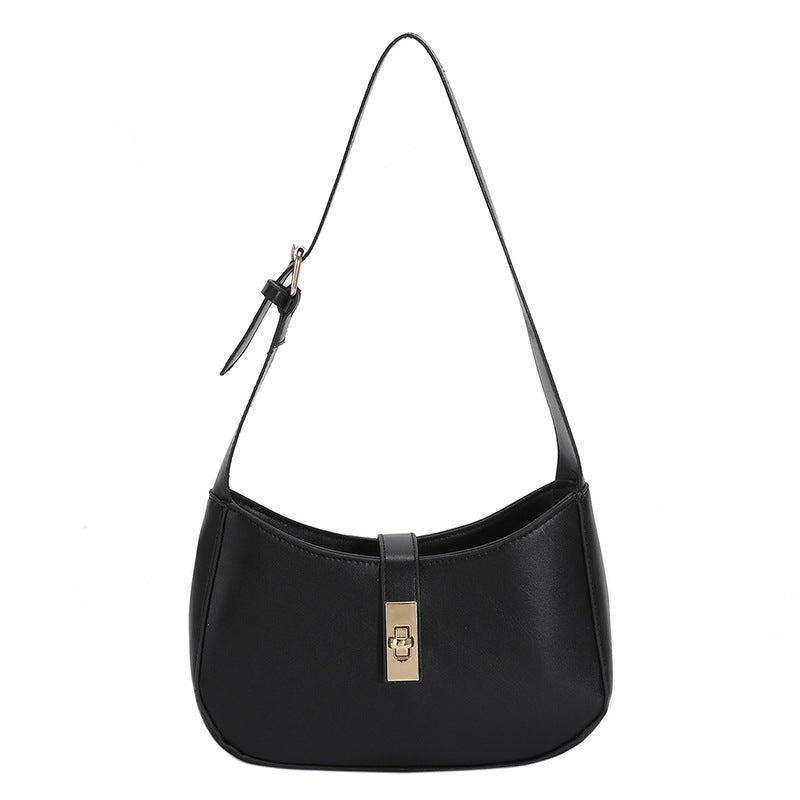 Women's PU Leather Magnetic Buckle Solid Color Exquisite Shoulder Bag 4 Colors