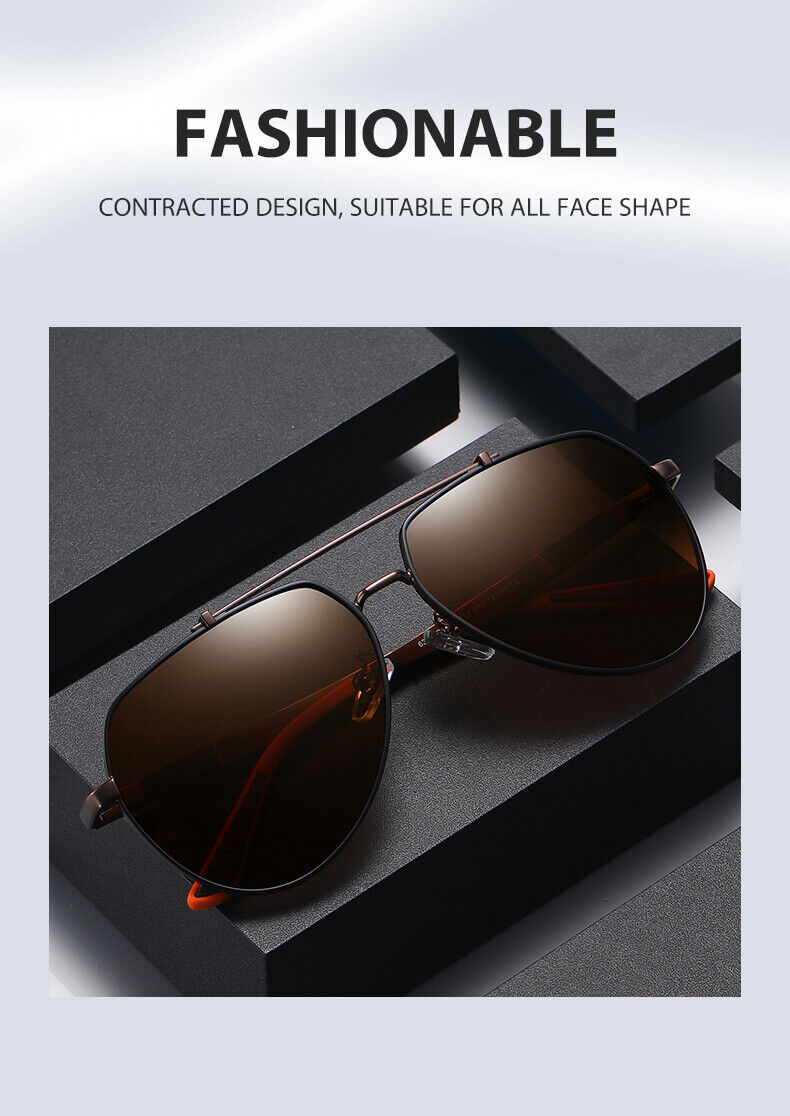 New Unisex Fashion Frame Anti UV400 Polarized Driving Fishing Sunglasses