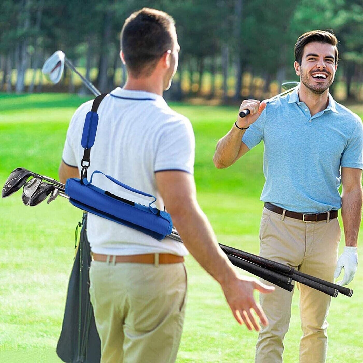 Fashion Portable Golf Club Ball Bag Outing Shoulder Handheld Crossbody Carryable