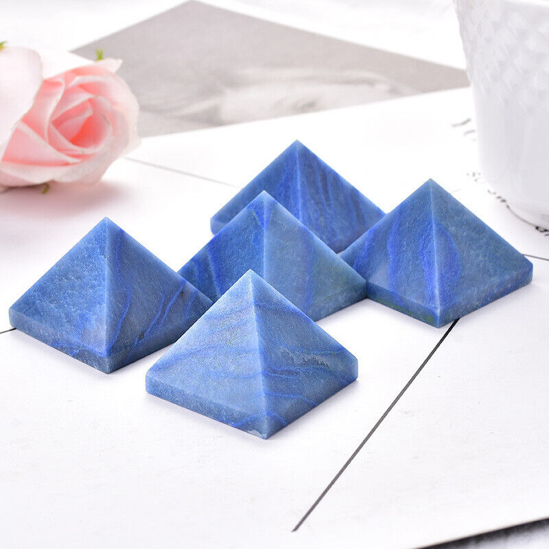 Small Size Natural Stone Crystal Pyramid Energy Gemstone Tower Home Decor Gifts