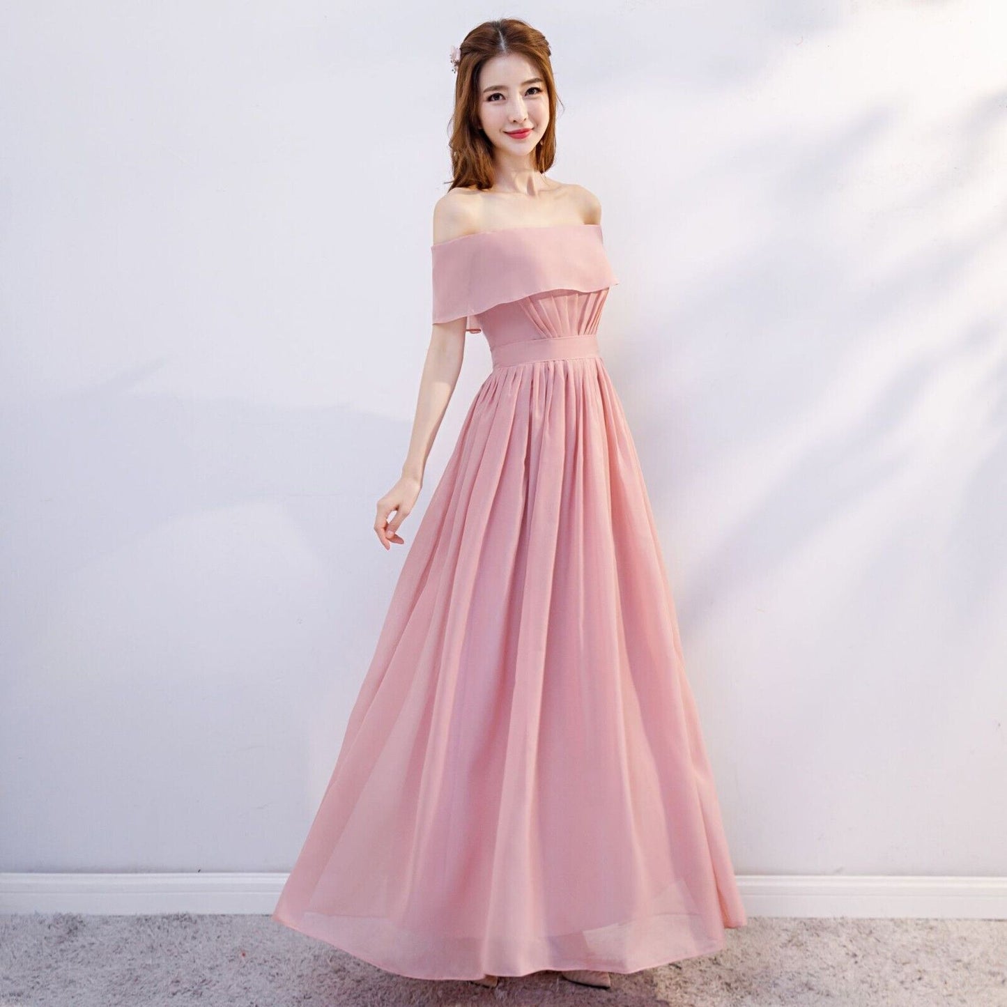 Women Fashion Evening Wedding Long Maxi Cocktail Prom Bridesmaid Ball Gown Dress