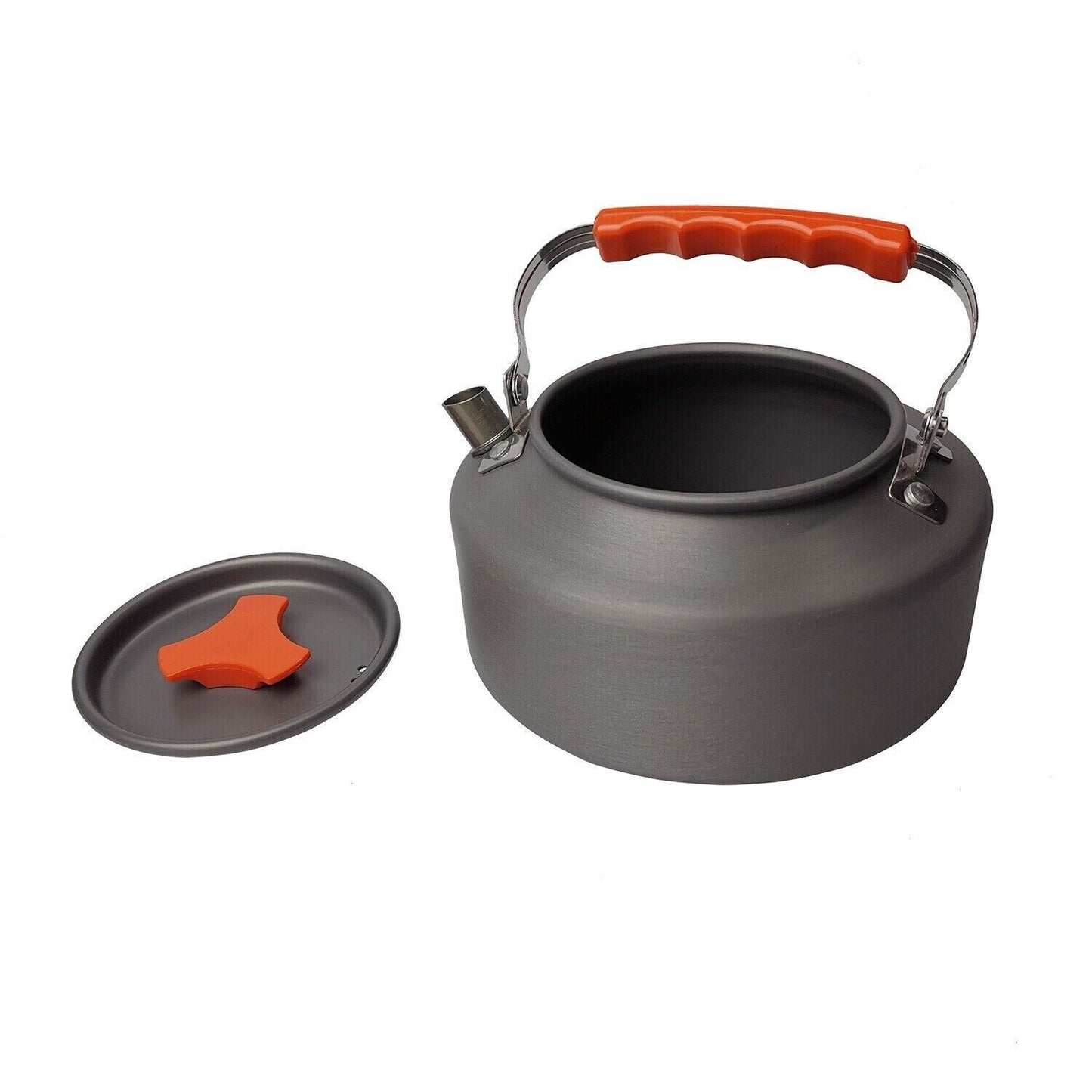 Outdoor Camping Hard Aluminium Oxide 1.1L Kettle Portable Boil Teapot Coffee Pot