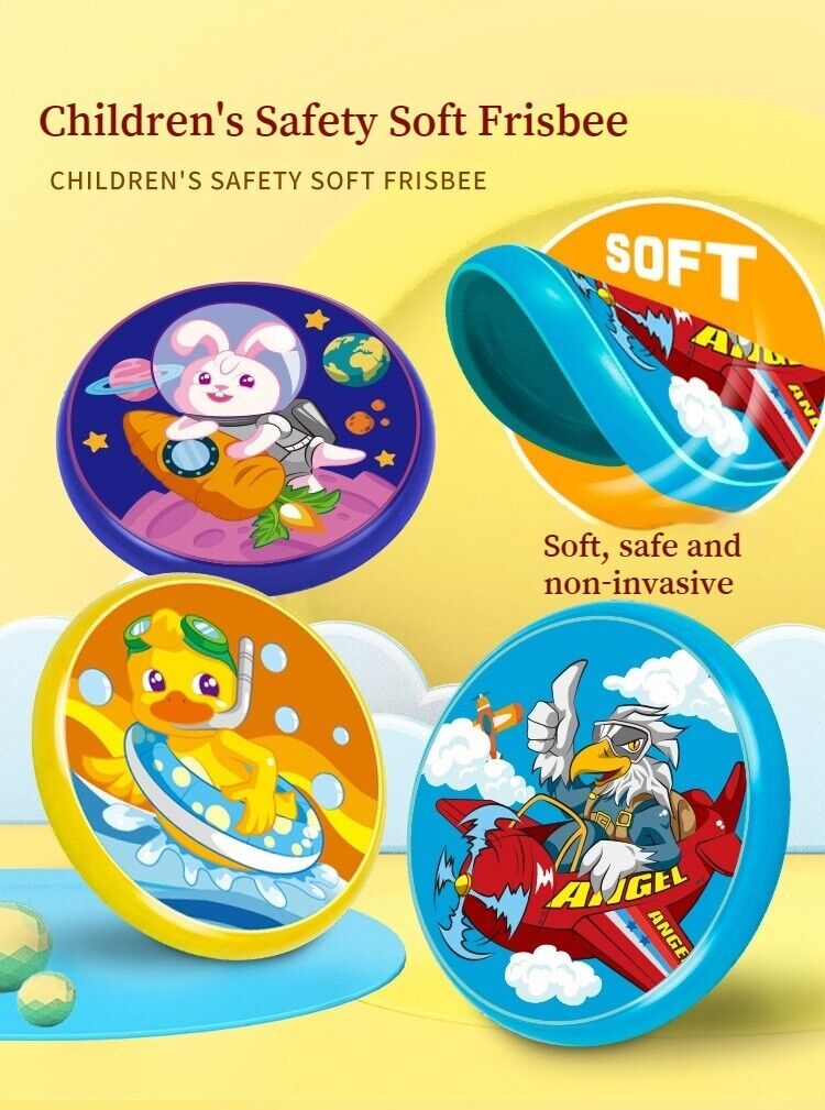 Children's Sports Frisbee PU Soft Rubber Flying Discs Hand Thrown Boomerang Toys