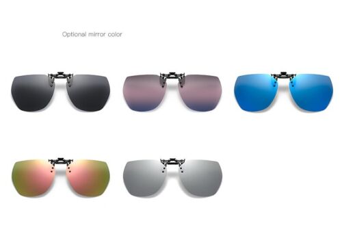 New Unisex Driving Fishing Polarized UV400 Protection Clip On Flip Up Sunglasses
