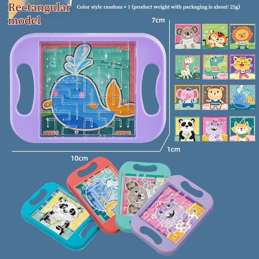 Educational Toys Children's Palm Labyrinth Ball Mini Games Pentagram Animals