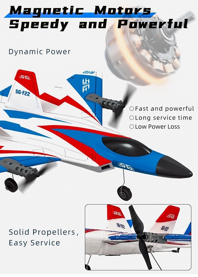 Aerobatic Fighter SG-F22 Aeromodelling Fixed Wing Toys Remote Control Aircraft