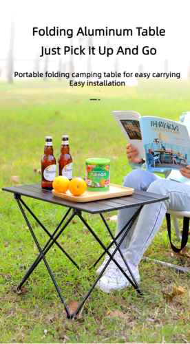 Outdoor Mini Portable Mountain Camping Barbecue Fishing Folding Table