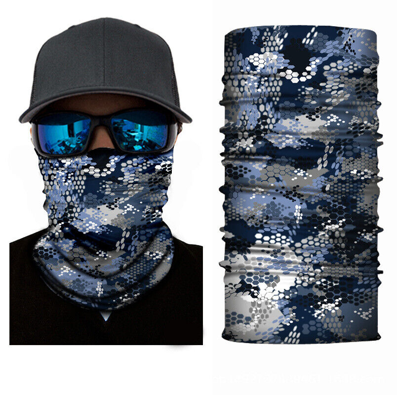 Motorcycle Biker Cycling Neck Gaiters Tube Snood Fabric Sunscreen Masks Bandana