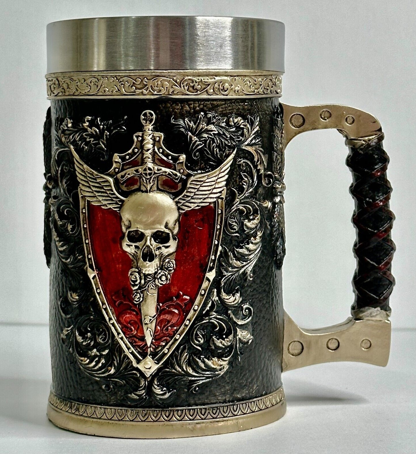 Creative Stainless Steel Mark Water Coffee Tall Cup Ice And Fire Game Cup Bottle