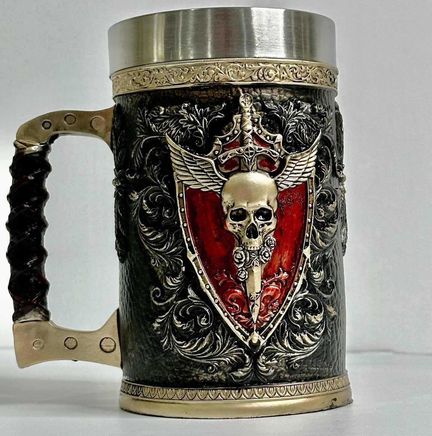 Creative Stainless Steel Mark Water Coffee Tall Cup Ice And Fire Game Cup Bottle