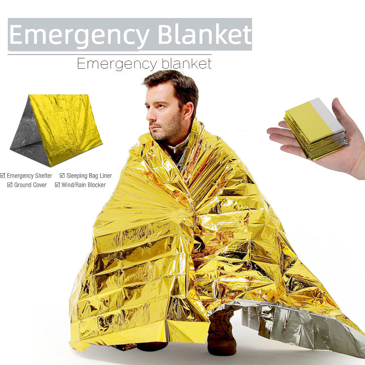 Camping First Aid Wilderness Warm Survival Insulation Rescue Emergency Blanket