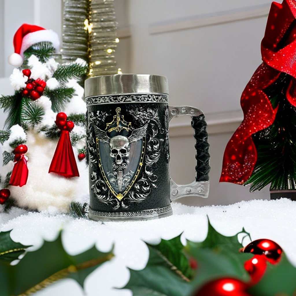 Creative Stainless Steel Mark Water Coffee Tall Cup Ice And Fire Game Cup Bottle
