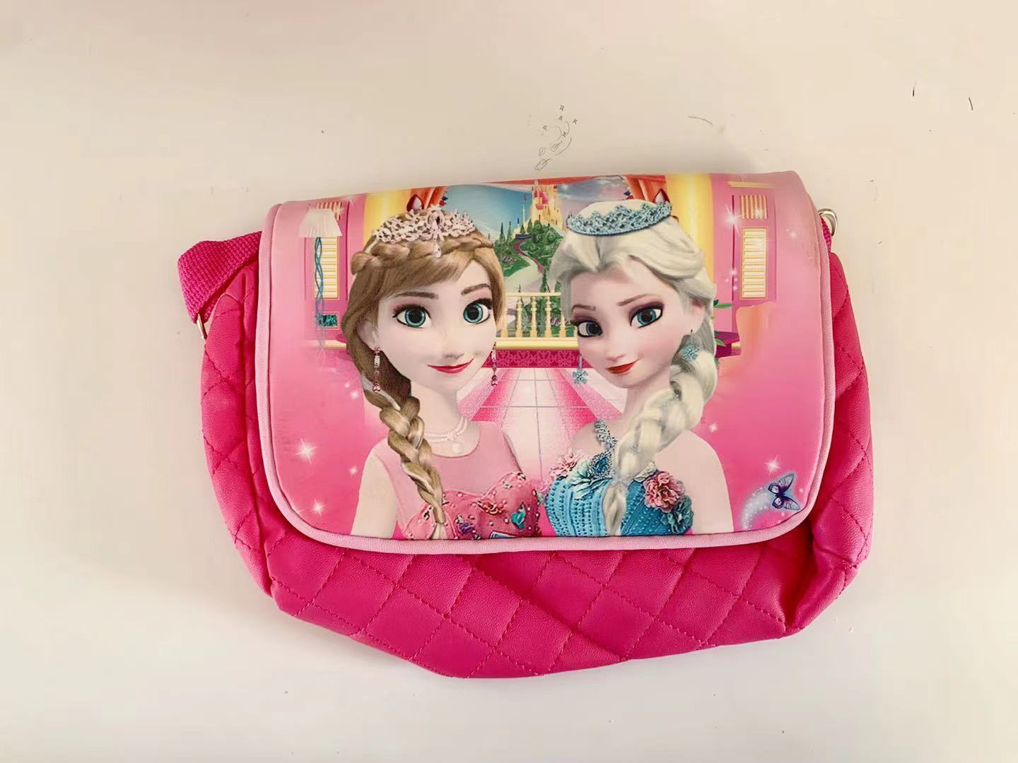 My Little Pony Frozen Elsa Anna hot Pink Kids Cross shoulder Bag gift