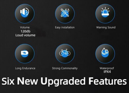 New Ride Equipped With EH-2 Electric Horn Mountain Bike Tram Scooter Bell