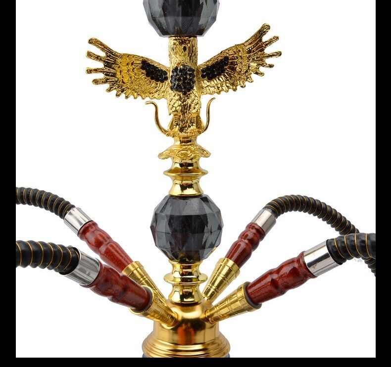 Handmade Traditional Gift Eagle Eiffel Tower Shisha Double or Four Hose Hookah