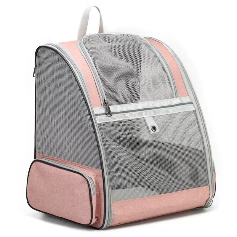 Pet Bag Outdoor Cat Dog Breathable Double Shoulder Portable Folding Storage Bag
