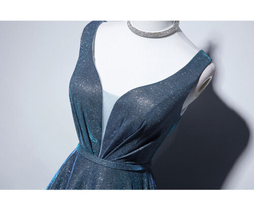 Women Formal Glittery Evening Wedding Cocktail Prom Bridesmaid Ball Gown Dress
