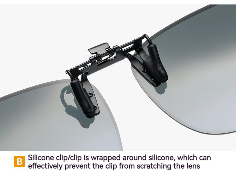 Unisex Fashion Polarized Flip-up Clip-on Lenses For Myopic Glasses Multicolour