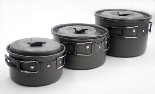 Portable Picnic Camping Cookware 18 Pcs Set 4-5 Person Pots and Pans Picnic Set