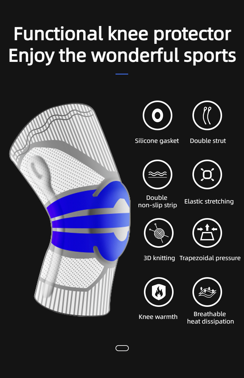 Full Pads Patella Knee Support Strap Brace Pain Relief Knee Protector Medial