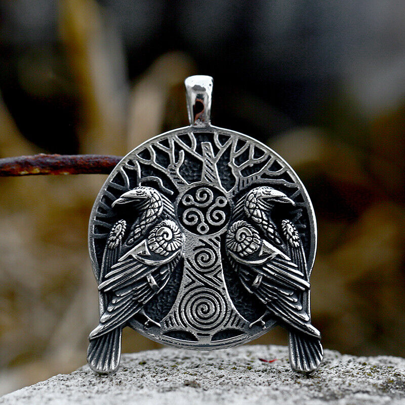 Retro Mix Theme Pendant Punk Vintage Angel Wing Pendant Biker Gift Necklace
