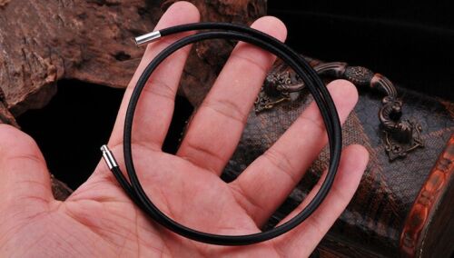 Unisex Fashionable Cowhide Rope Versatile Stainless Steel Buckle Necklace
