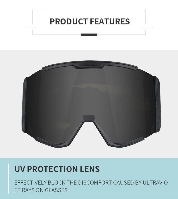 Unisex Fashion Windproof UV Protection Outdoor Ski Adults Multicoloured Goggles