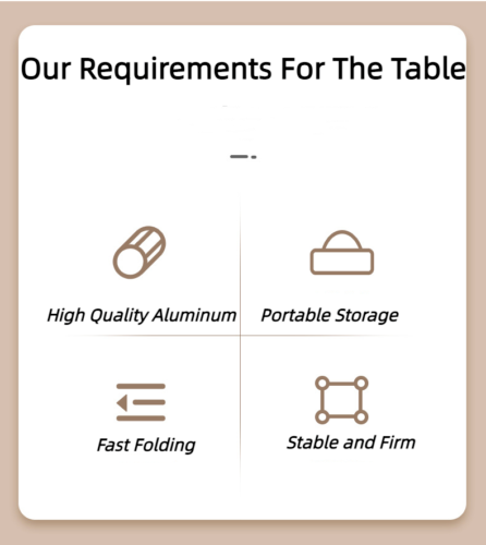 Outdoor Mini Portable Mountain Camping Barbecue Fishing Folding Table