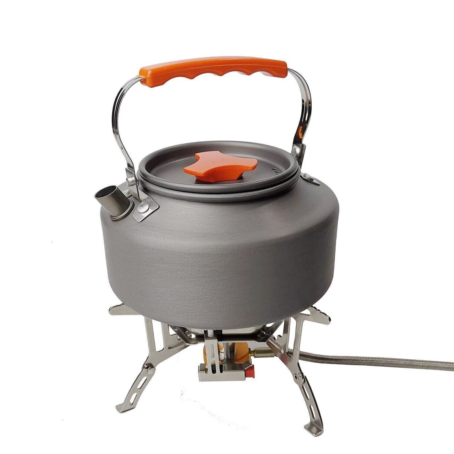 Outdoor Camping Hard Aluminium Oxide 1.1L Kettle Portable Boil Teapot Coffee Pot