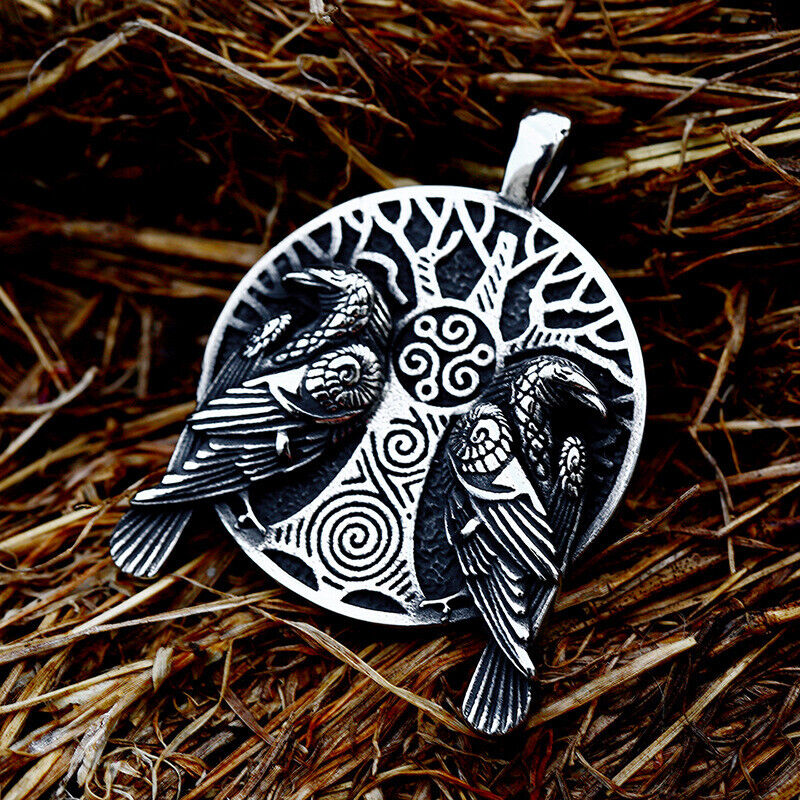 Retro Mix Theme Pendant Punk Vintage Angel Wing Pendant Biker Gift Necklace