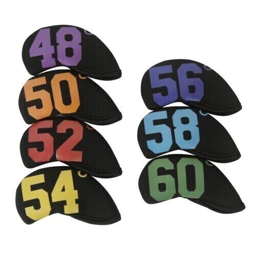 New Golf Iron Head Cover Protective Golf Iron Neoprene Sand Bar Set 7 Packs