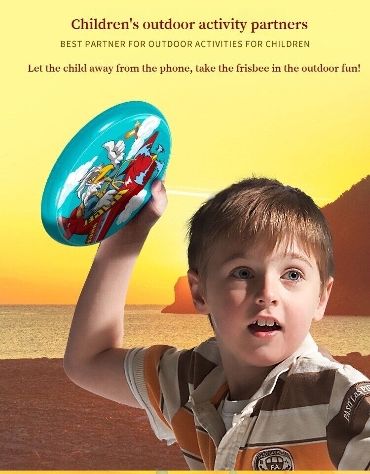 Children's Sports Frisbee PU Soft Rubber Flying Discs Hand Thrown Boomerang Toys