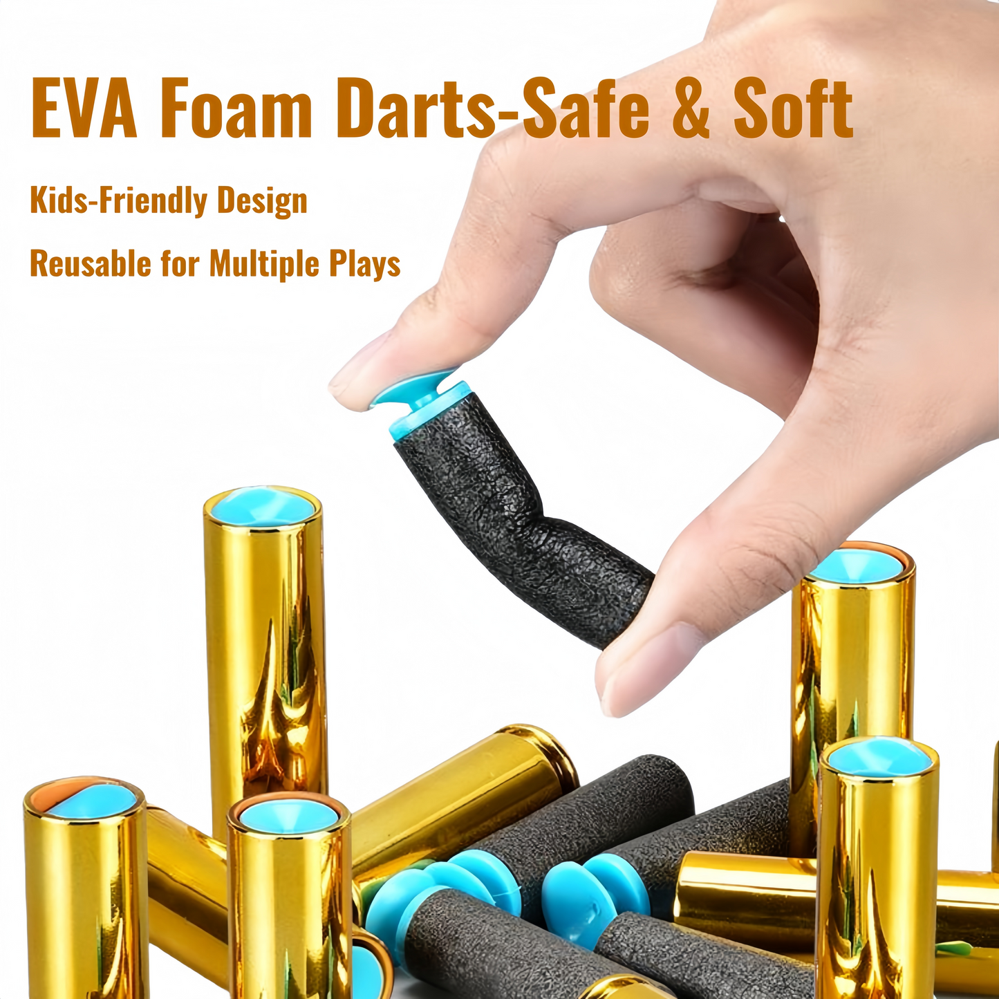 Kid Play Toy EVA Soft Foam Dart Blaster Manual & Electric Gun Shell Eject Effect
