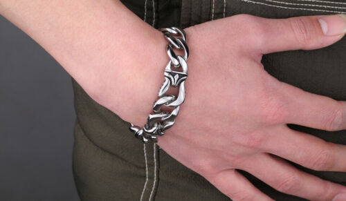 New Unisex Retro Punk Biker Nordic Viking Men Bangle titanium steel bracelet