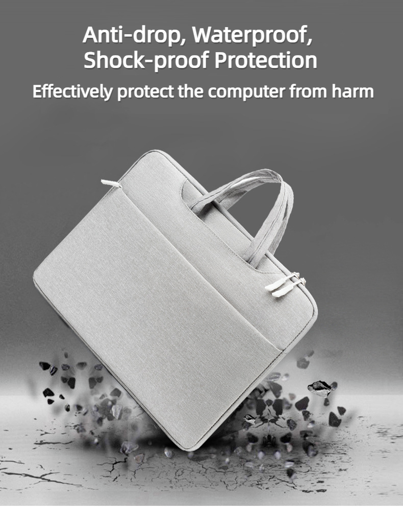 Unisex Lightweight Large Capacity Laptop Bag Travel Waterproof Briefcase 4 Color