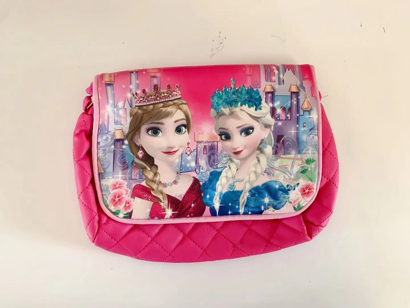 My Little Pony Frozen Elsa Anna hot Pink Kids Cross shoulder Bag gift