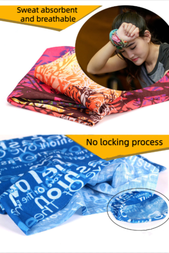 Motorcycle Biker Cycling Neck Gaiters Tube Snood Fabric Sunscreen Masks Bandana