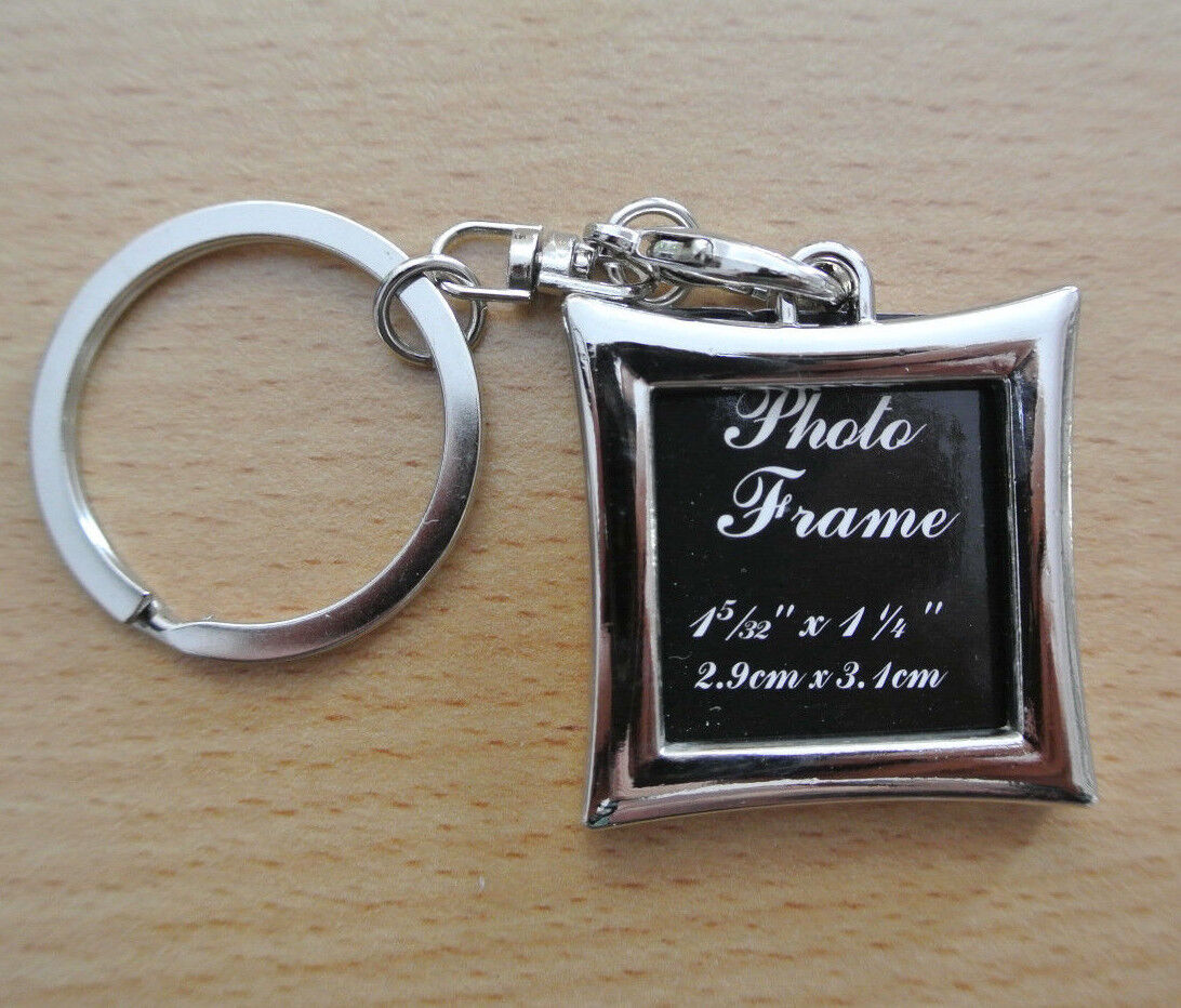 Gift Novelty Steel Alloy Keychain Ring Keyring Pendant Key Fob Funny Photo Frame