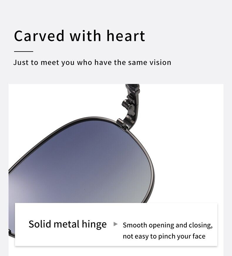 New Trendy frame Unisex polarized Sunglasses Driving Night vision Anti UV400