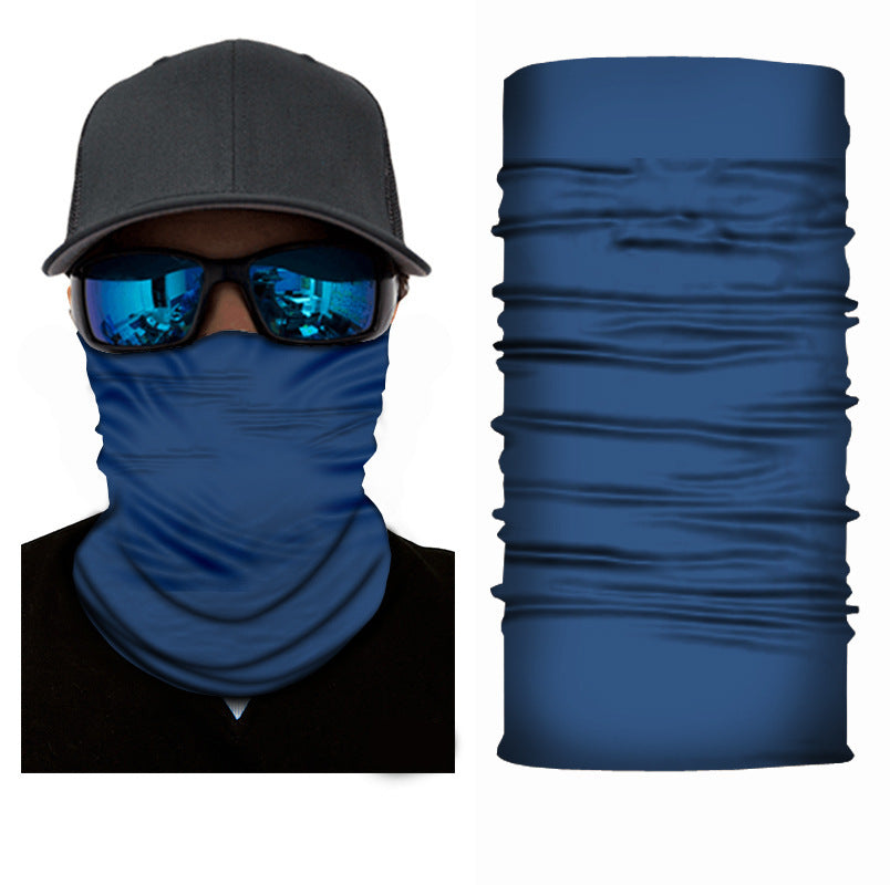 Pure Colour Gradient Series Sunscreen Cycling Neckerchief Bandanas Fabric Mask