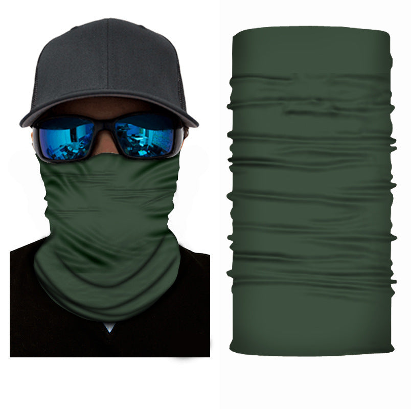 Pure Colour Gradient Series Sunscreen Cycling Neckerchief Bandanas Fabric Mask