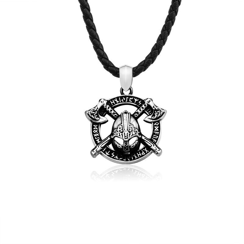 Unisex Mix Theme Retro Pendant Punk Vintage Totem Engle Hawk Biker Necklace