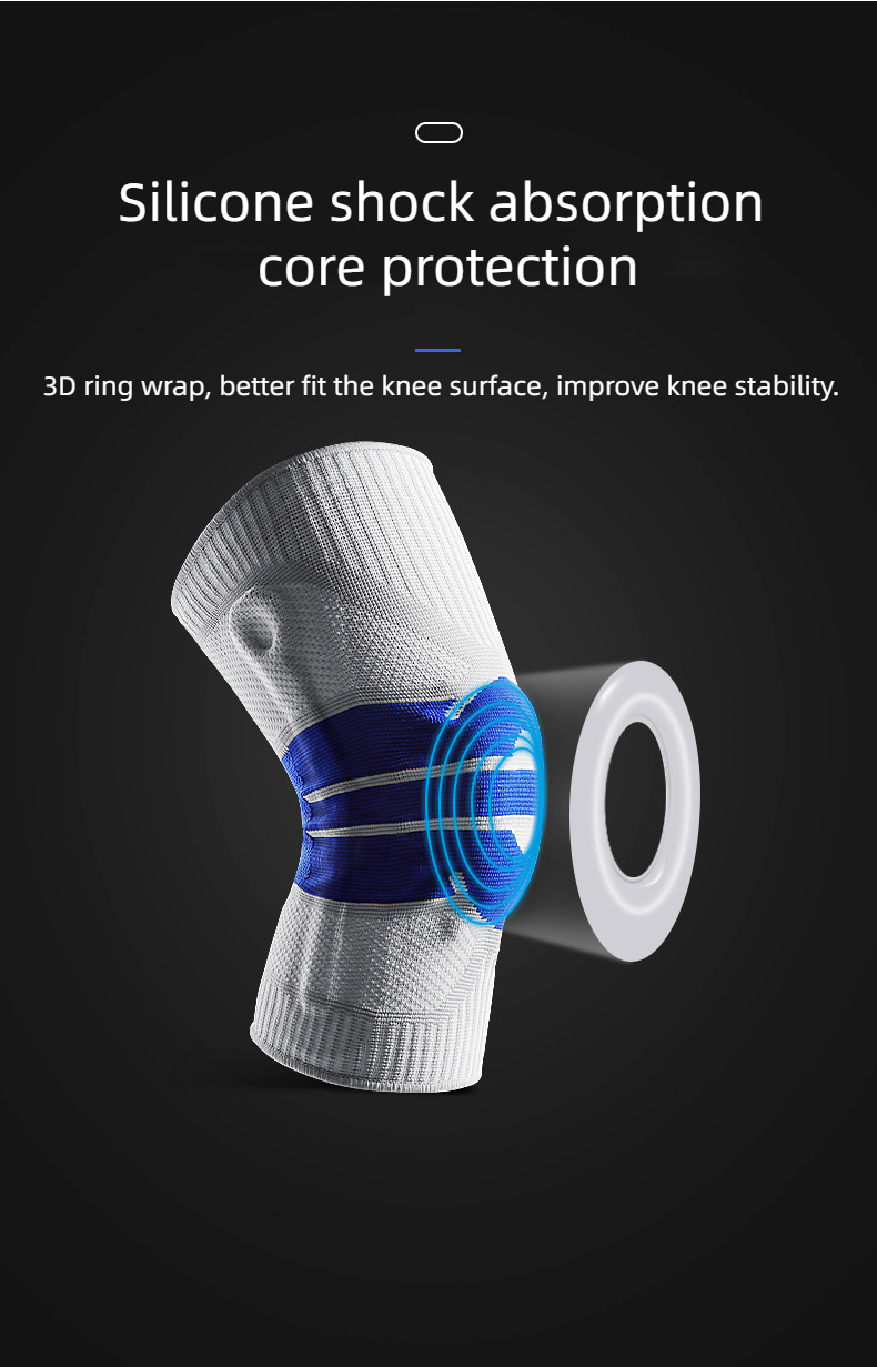 Full Pads Patella Knee Support Strap Brace Pain Relief Knee Protector Medial