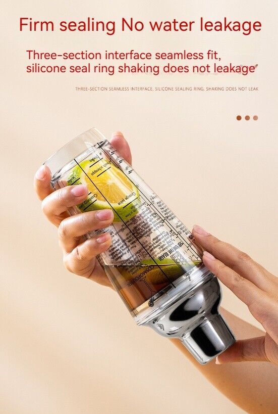Cocktail Glass Shaker Cup Milk Tea Beer Lemon Hand Mixer Cup Coke Pot 400ML