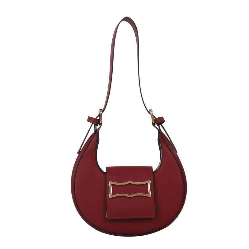 10 Colors Fashion Women Moon Shape Underarm Trend Shoulder Strap Dumpling Bag